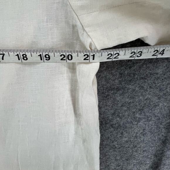 Everlane The Linen Double Breasted Blazer 8 Bone White Flax Relaxed Ethical NEW - Picture 8 of 16